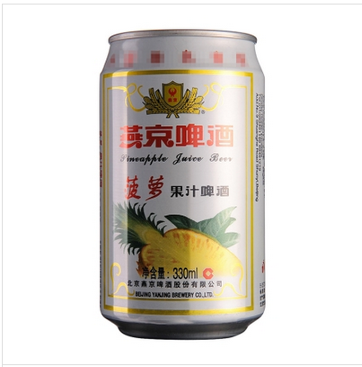 燕京菠萝果汁啤酒330ml
